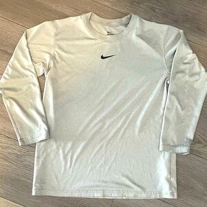 Nike Boys - Gray- Dri-Fit - Long Sleeve Shirt Size L